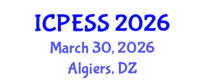 International Conference on Physical Education and Sport Science (ICPESS) March 30, 2026 - Algiers, Algeria