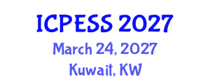 International Conference on Physical Education and Sport Science (ICPESS) March 24, 2027 - Kuwait, Kuwait