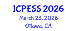 International Conference on Physical Education and Sport Science (ICPESS) March 23, 2026 - Ottawa, Canada