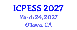 International Conference on Physical Education and Sport Science (ICPESS) March 24, 2027 - Ottawa, Canada