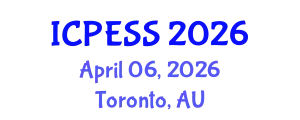 International Conference on Physical Education and Sport Science (ICPESS) April 06, 2026 - Toronto, Australia