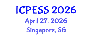 International Conference on Physical Education and Sport Science (ICPESS) April 27, 2026 - Singapore, Singapore