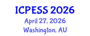 International Conference on Physical Education and Sport Science (ICPESS) April 27, 2026 - Washington, Australia