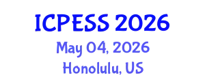 International Conference on Physical Education and Sport Science (ICPESS) May 04, 2026 - Honolulu, United States