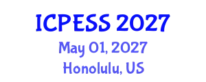 International Conference on Physical Education and Sport Science (ICPESS) May 01, 2027 - Honolulu, United States