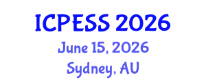 International Conference on Physical Education and Sport Science (ICPESS) June 15, 2026 - Sydney, Australia