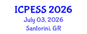 International Conference on Physical Education and Sport Science (ICPESS) July 03, 2026 - Santorini, Greece