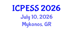 International Conference on Physical Education and Sport Science (ICPESS) July 10, 2026 - Mykonos, Greece