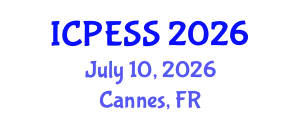 International Conference on Physical Education and Sport Science (ICPESS) July 10, 2026 - Cannes, France