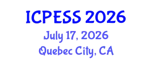 International Conference on Physical Education and Sport Science (ICPESS) July 17, 2026 - Quebec City, Canada