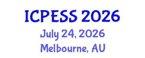 International Conference on Physical Education and Sport Science (ICPESS) July 24, 2026 - Melbourne, Australia