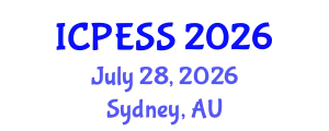 International Conference on Physical Education and Sport Science (ICPESS) July 28, 2026 - Sydney, Australia