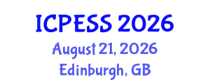 International Conference on Physical Education and Sport Science (ICPESS) August 21, 2026 - Edinburgh, United Kingdom