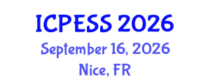 International Conference on Physical Education and Sport Science (ICPESS) September 16, 2026 - Nice, France