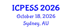 International Conference on Physical Education and Sport Science (ICPESS) October 18, 2026 - Sydney, Australia