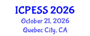 International Conference on Physical Education and Sport Science (ICPESS) October 21, 2026 - Quebec City, Canada