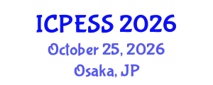 International Conference on Physical Education and Sport Science (ICPESS) October 25, 2026 - Osaka, Japan