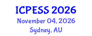International Conference on Physical Education and Sport Science (ICPESS) November 04, 2026 - Sydney, Australia