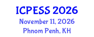 International Conference on Physical Education and Sport Science (ICPESS) November 11, 2026 - Phnom Penh, Cambodia