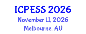 International Conference on Physical Education and Sport Science (ICPESS) November 11, 2026 - Melbourne, Australia