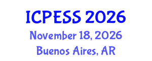 International Conference on Physical Education and Sport Science (ICPESS) November 18, 2026 - Buenos Aires, Argentina