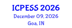 International Conference on Physical Education and Sport Science (ICPESS) December 09, 2026 - Goa, India