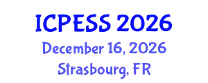 International Conference on Physical Education and Sport Science (ICPESS) December 16, 2026 - Strasbourg, France
