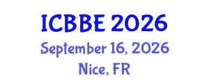 International Conference on Bioinformatics and Biomedical Engineering (ICBBE) September 16, 2026 - Nice, France