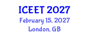 International Conference on Ecological Engineering and Technology (ICEET) February 15, 2027 - London, United Kingdom
