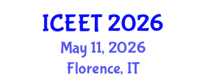 International Conference on Ecological Engineering and Technology (ICEET) May 11, 2026 - Florence, Italy