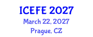 International Conference on Economics and Financial Engineering (ICEFE) March 22, 2027 - Prague, Czechia