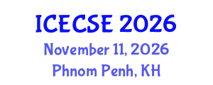 International Conference on Electrical and Computer Systems Engineering (ICECSE) November 11, 2026 - Phnom Penh, Cambodia