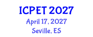 International Conference on Petroleum Engineering and Technology (ICPET) April 17, 2027 - Seville, Spain