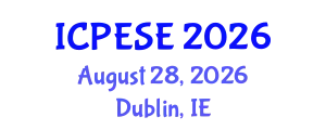 International Conference on Power and Energy Systems Engineering (ICPESE) August 28, 2026 - Dublin, Ireland