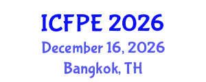 International Conference on Food Process Engineering (ICFPE) December 16, 2026 - Bangkok, Thailand