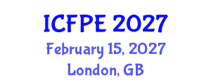 International Conference on Food Process Engineering (ICFPE) February 15, 2027 - London, United Kingdom