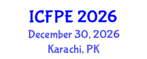 International Conference on Food Process Engineering (ICFPE) December 30, 2026 - Karachi, Pakistan