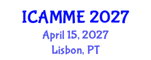 International Conference on Applied Mechanics and Materials Engineering (ICAMME) April 15, 2027 - Lisbon, Portugal