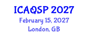 International Conference on Applied Quantum and Statistical Physics (ICAQSP) February 15, 2027 - London, United Kingdom