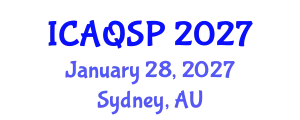 International Conference on Applied Quantum and Statistical Physics (ICAQSP) January 28, 2027 - Sydney, Australia