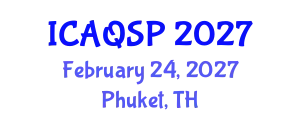 International Conference on Applied Quantum and Statistical Physics (ICAQSP) February 24, 2027 - Phuket, Thailand
