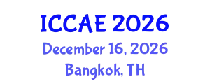 International Conference on Civil Society and Architectural Engineering (ICCAE) December 16, 2026 - Bangkok, Thailand