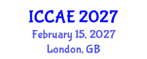 International Conference on Civil Society and Architectural Engineering (ICCAE) February 15, 2027 - London, United Kingdom