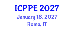 International Conference on Polymer Products and Engineering (ICPPE) January 18, 2027 - Rome, Italy