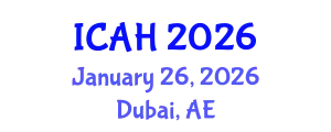 International Conference on Aerodynamics and Hydrodynamics (ICAH) January 26, 2026 - Dubai, United Arab Emirates