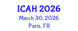 International Conference on Aerodynamics and Hydrodynamics (ICAH) March 30, 2026 - Paris, France