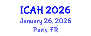 International Conference on Aerodynamics and Hydrodynamics (ICAH) January 26, 2026 - Paris, France