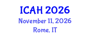 International Conference on Aerodynamics and Hydrodynamics (ICAH) November 11, 2026 - Rome, Italy