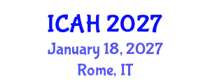 International Conference on Aerodynamics and Hydrodynamics (ICAH) January 18, 2027 - Rome, Italy