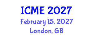 International Conference on Manufacturing Engineering (ICME) February 15, 2027 - London, United Kingdom